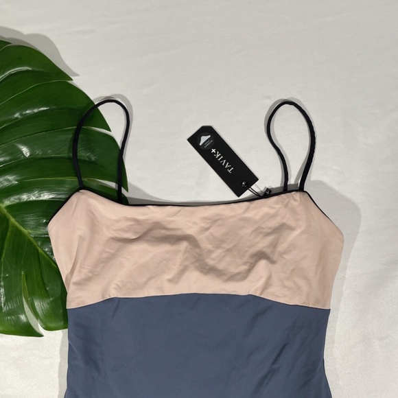 NWT Tavik [‎ Small ] Scarlett Color blocked One-Piece Swimsuit Indigo - Picture 4 of 11